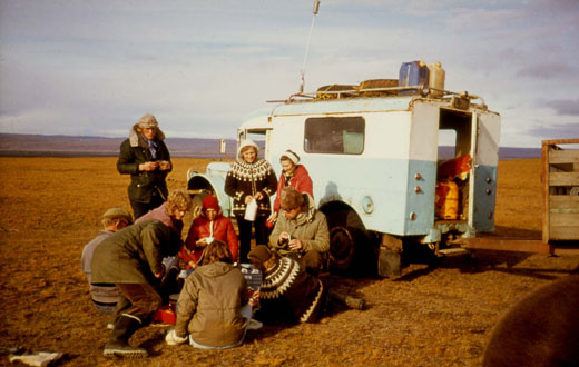 Áning í sölvahrauni 1974