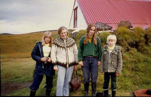 Í Áfangagili  1973