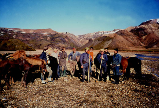 Fjallmenn í Jökulgili 1970 